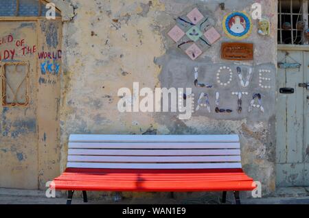 Ville Marsaxlokk Malte Malte l'amour dans les enveloppes Banque D'Images