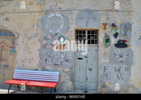 Ville Marsaxlokk Malte Malte l'amour dans les enveloppes Banque D'Images