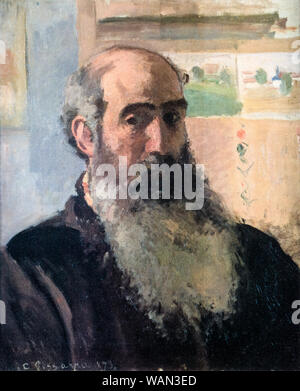 Camille Pissarro (1830-1903), Autoportrait, peinture, 1873 Banque D'Images