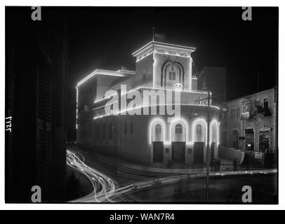 Couronnement, le Roi George VI. Illuminations. Le 12 mai 1937. Barclay's Bank Banque D'Images