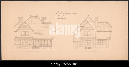 Maison de campagne (Ralenti) Heure pour William K. et Alva Vanderbilt, Oakdale, Long Island, New York] Banque D'Images