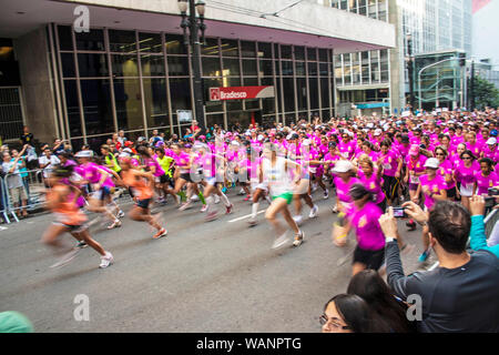 McDonalds 5k, Race Street, São Paulo, Brésil Banque D'Images