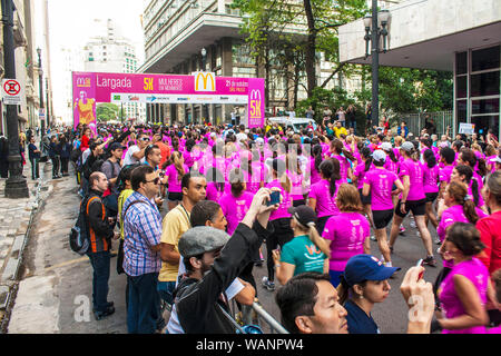 McDonalds 5k, Race Street, São Paulo, Brésil Banque D'Images