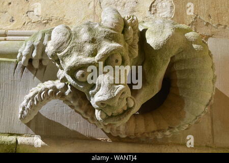 La Cathédrale de Lincoln - sculpture en pierre d'architecture détaillée, Lincoln, Lincolnshire, Royaume-Uni, Europe Banque D'Images