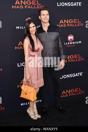 WESTWOOD, CA - le 20 août : Anna McGrath, Ted McGrath assiste à la première mondiale de la 'ange de Lionsgate a baissé" au Regency Village Theatre le 20 août 2019 à Westwood, en Californie. Banque D'Images