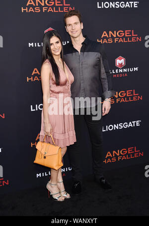 WESTWOOD, CA - le 20 août : Anna McGrath, Ted McGrath assiste à la première mondiale de la 'ange de Lionsgate a baissé" au Regency Village Theatre le 20 août 2019 à Westwood, en Californie. Banque D'Images