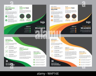 Brochure modèle pour tout type d'utilisation professionnelle Illustration de Vecteur