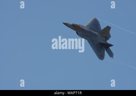 Lockheed Martin, l'équipe de démonstration de F22 Raptor, Battle Creek Air Show, juillet 2019, F-22 Banque D'Images