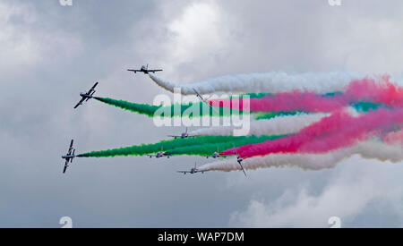 Armée de l'air italienne Frecce, Tricolri au Royal International Air Tattoo 2019 Banque D'Images