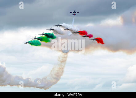 Armée de l'air italienne Frecce, Tricolri au Royal International Air Tattoo 2019 Banque D'Images