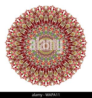 Floral mandala - abstract vector design graphique circulaire Illustration de Vecteur