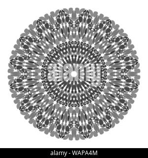 Floral mandala design - abstract vector design graphique circulaire Illustration de Vecteur