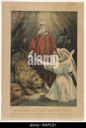 Daniel dans la fosse aux lions Banque D'Images