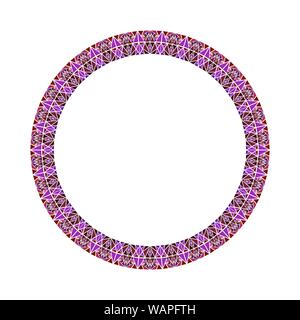 Résumé coloré géométrique mosaïque triangle frontière circulaire polygonal design - vecteur élément tirangle 600x600 Illustration de Vecteur