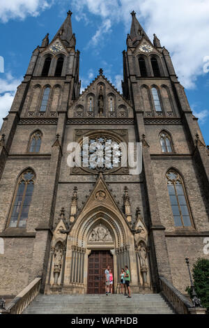 L'église gothique de Saint Pierre et Paul à Prague, République Tchèque Banque D'Images