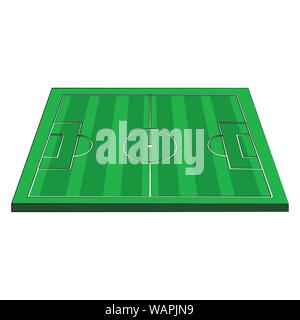 Jeu de football soccer stadium cartoon Illustration de Vecteur