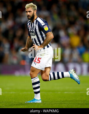 West Bromwich Albion's Charlie Austin réagit au cours de la Sky Bet Championship match à The Hawthorns, West Bromwich. Banque D'Images