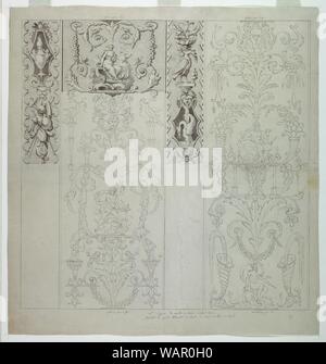 Dessin, caricature de coton imprimé- Les quatre éléments (Les Quatre Éléments), 1810-20 Banque D'Images