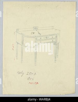 Dessin, Conception pour bahut avec Vase néo-classique de motifs, 1900-05 Banque D'Images