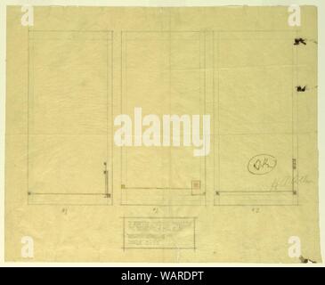 Dessin, des régimes, Henry J. Allen Residence, Wichita, Kansas, 1917 Banque D'Images