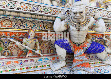 Wat (Temple) Pariwat Pariwat aka David Beckham Temple, Bangkok, Thaïlande Banque D'Images