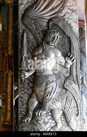 Wat (Temple) Pariwat Pariwat aka David Beckham Temple, Bangkok, Thaïlande Banque D'Images