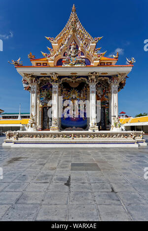 Wat (Temple) Pariwat Pariwat aka David Beckham Temple, Bangkok, Thaïlande Banque D'Images