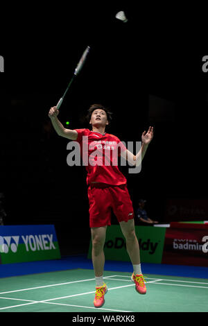 Bâle, Suisse. Août 21, 2019. Chen Yu Fei de la Chine au cours de la BWF World Badminton Championships 2019, femmes à la ronde St. Jakobshalle de Bâle, Suisse, le 21 août 2019. Credit : Enrico Calderoni/AFLO SPORT/Alamy Live News Banque D'Images