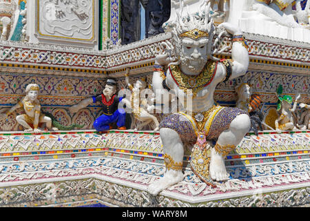 Wat (Temple) Pariwat Pariwat aka David Beckham Temple, Bangkok, Thaïlande Banque D'Images