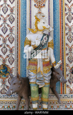 Wat (Temple) Pariwat Pariwat aka David Beckham Temple, Bangkok, Thaïlande Banque D'Images