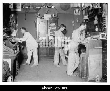 Décor de théâtre de rédaction Banque D'Images