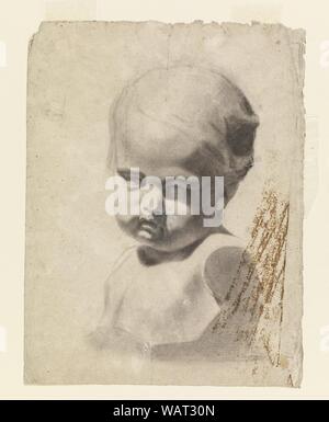 Le dessin, l'étude d'un Buste d'un enfant (à partir d'un plâtre), 1881-92 Banque D'Images