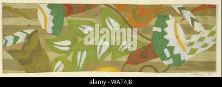 Dessin, dessin textile- Harlekin (Harlequin), 1911-13 Banque D'Images