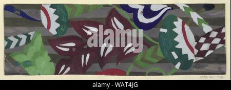 Dessin, dessin textile- Harlekin (Harlequin), 1911-13 Banque D'Images