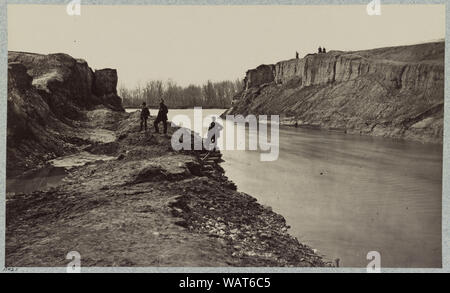 Dutch Gap Canal, James River, Va., Avril, 1865 Banque D'Images