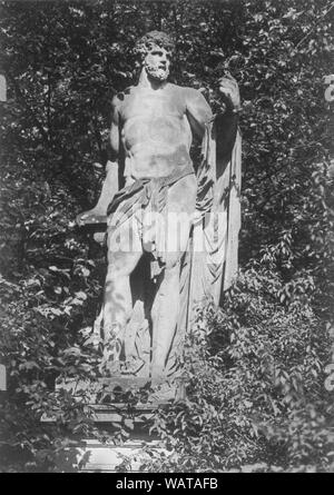 Dresde, Palais des am See xi/Heinrich von Brühl, später des am See xi/Camillo Marcolini, Johann Christoph Knöffel, Statue des Perikles Thaddäus von Wiskotschill ‥, Ignace A0 21. 7. 1795 à Dresde. Banque D'Images