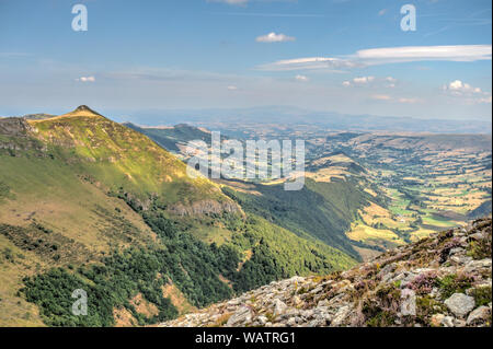 Panorama depuis le Puy Mary, France Banque D'Images