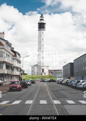 Le phare de Calais Nord France, Monuments Banque D'Images