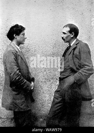 Duncan Grant avec John Maynard Keynes. Banque D'Images