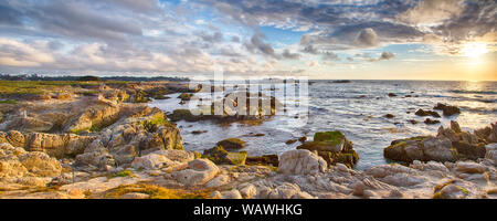 Un paysage de l'océan Pacifique le long de la célèbre 17 Mile Drive près de Pebble Beach, en Californie. Banque D'Images