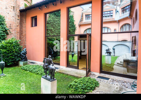 Des sculptures dans le jardin de l'Ivan Mestrovic Atelier, Ville Haute, Zagreb, Croatie Banque D'Images