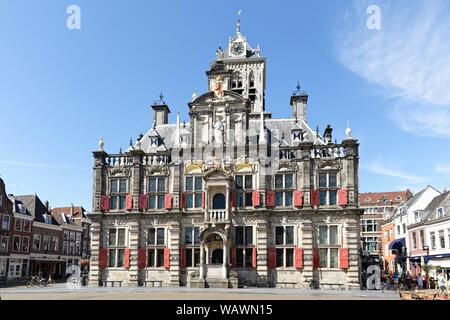 L'hôtel de ville, Delft, Pays-Bas Zuid-Holland, Banque D'Images