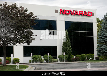 Un logo affiche à l'extérieur du siège de l'Novarad à American Fork, Utah le 27 juillet 2019. Banque D'Images
