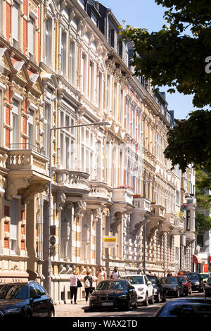 Maisons sur Oppenhoffallee dans le quartier Frankenberg, Aix-la-Chapelle, Rhénanie du Nord-Westphalie, Allemagne. Un Gruenderzeithaeuser Oppenhoffallee Frankenber der im Banque D'Images