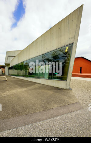 Vitra Design Museum, le poste d'incendie par l'architecte Zaha Hadid. Weil am Rhein, Allemagne. Banque D'Images