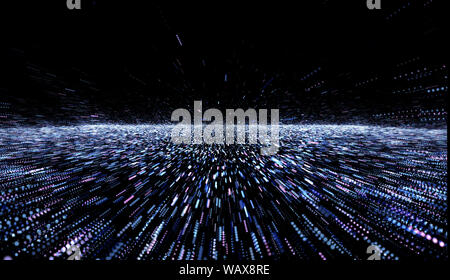 Résumé fond ligne perspective glow motion en bleu, rouge, orange, jaune. Pour la haute technologie numérique concept Banque D'Images