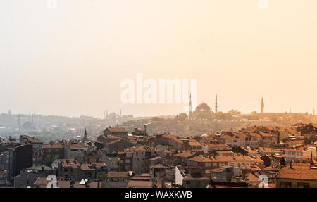 Stanbul toits de la ville. Arrière-plan de voyage Turquie. Vue panoramique urbain Banque D'Images