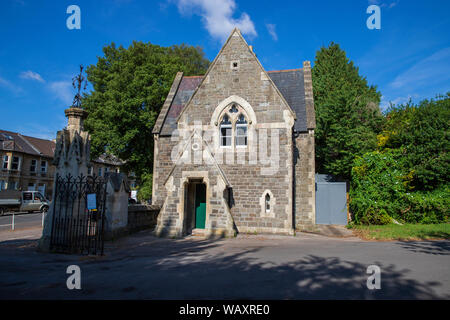 Lodge at entrée Cimetière Locksbrook, Baignoire Banque D'Images