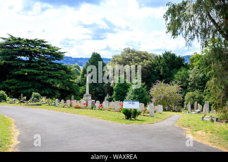 Commission des sépultures de guerre du Commonwealth et de la Croix du Sacrifice à des sépultures de guerre Locksbrook Cimetière, Baignoire Banque D'Images