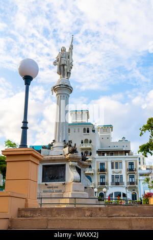 Plaza Colon San Juan, Puerto Rico. Banque D'Images